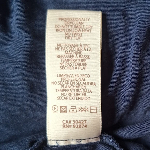 100% Silk Ella Moss Navy and Fuchsia Patterned Maxi Dress - Picture 6 of 7